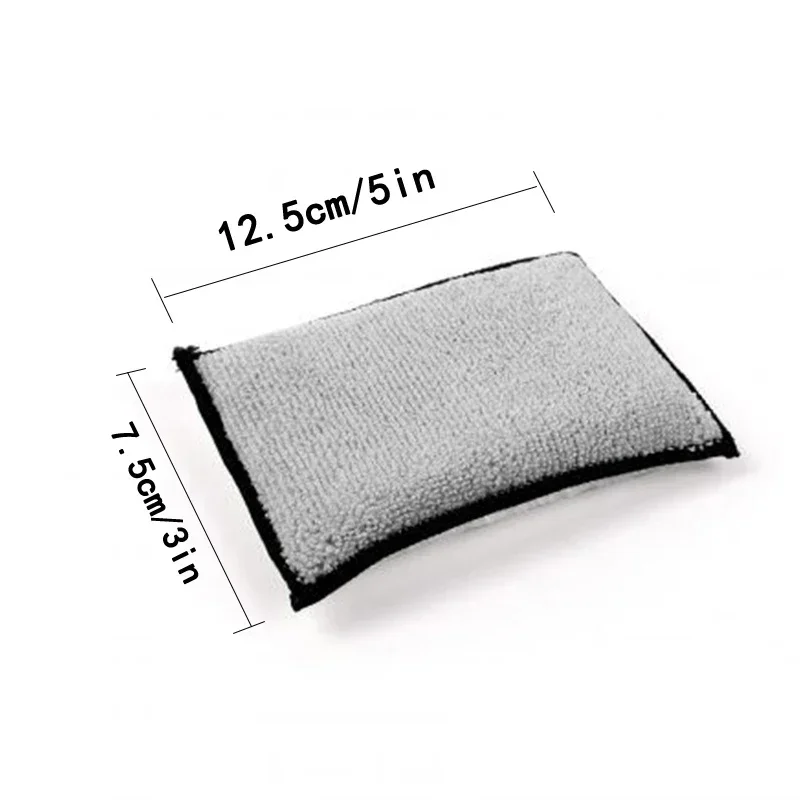 Suede Car Wash Pad, Soft, Absorbent, Detailing, Bristle Cleaning, No Scratch, Microfiber Scrubbing, 5Pcs
