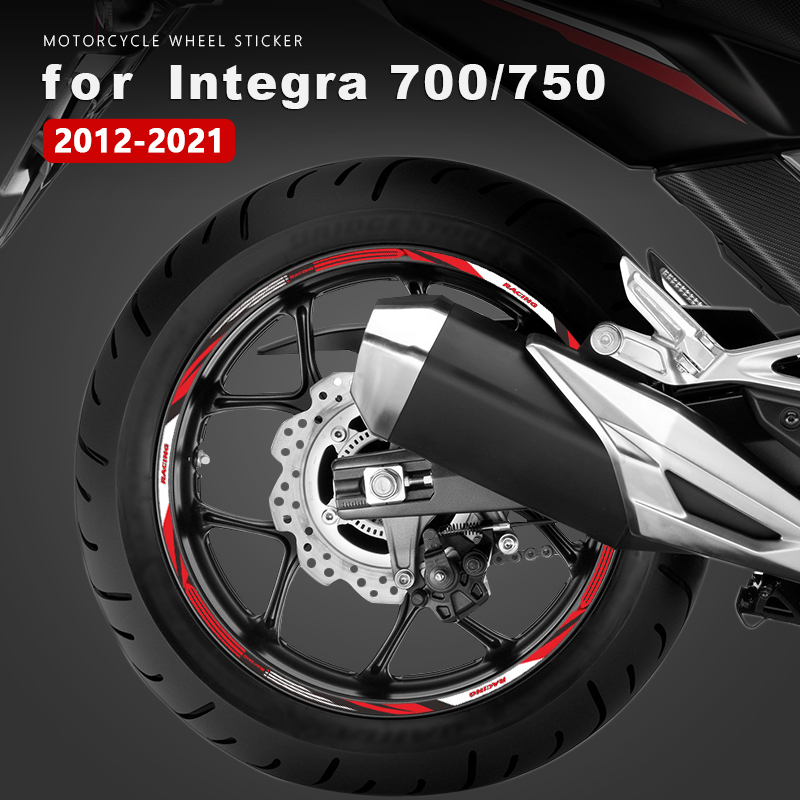 Motorcycle Wheel Sticker PVC Rim Tape for Honda Integra 750 700 Accessories NC750D NC700D 2012-2021 2019 2020 Waterproof Decal