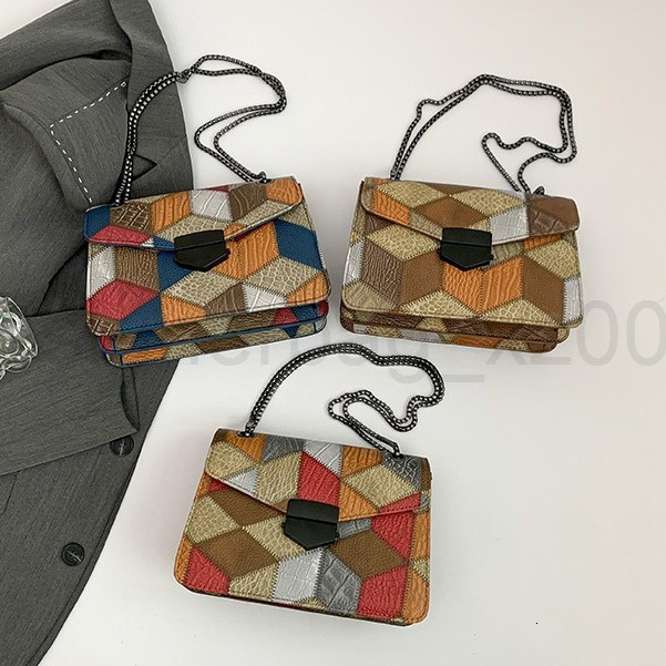 Fashion Classic Bag Designer 10a Top Woman Handbagfashion Canvas Bags New Autumnwinter Color Contrasting High End Atmospheric Single Shoulder Diagona