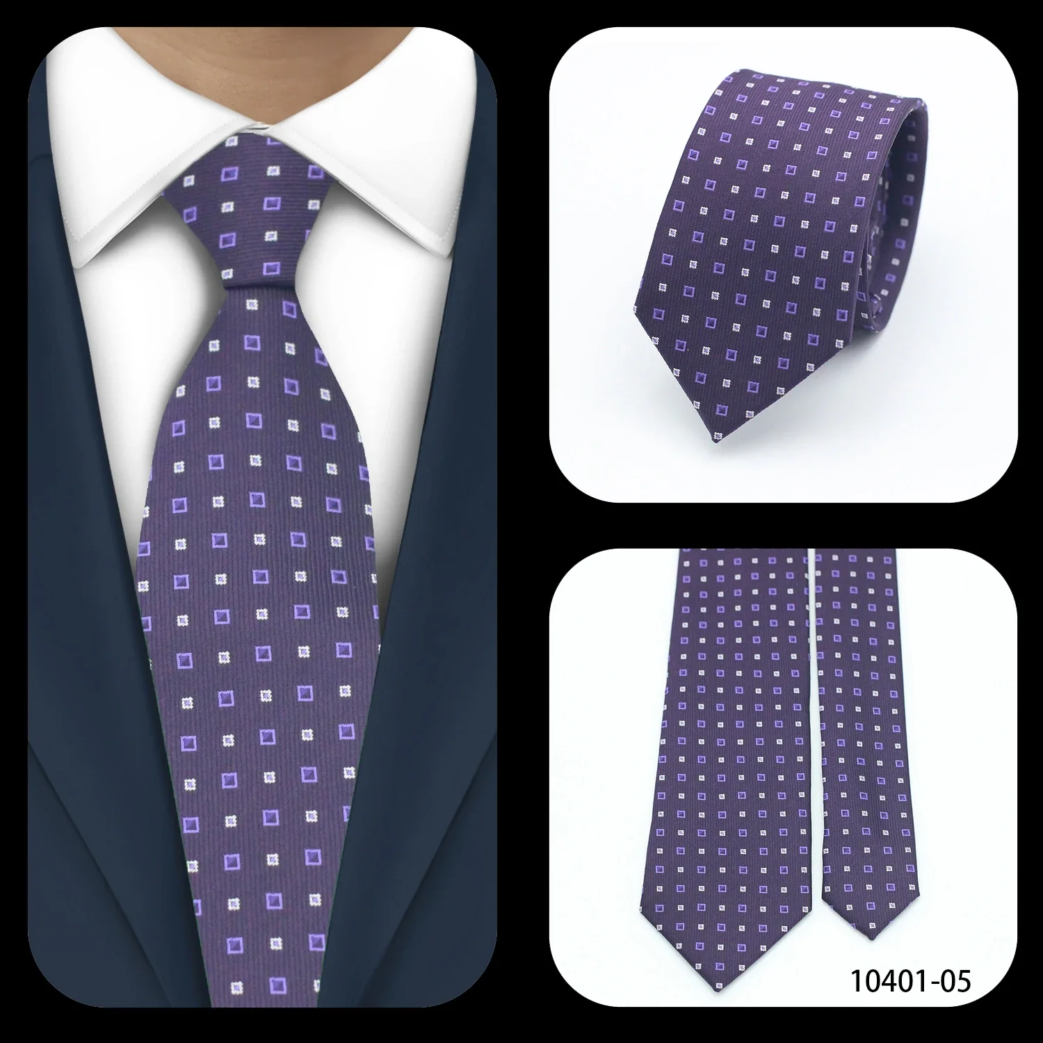LYL 7CM Elegant Dot Men's Ties Luxury necktieTie With Print Gift Geometry Guest Festival Accessories for Gentleman Free Shipping