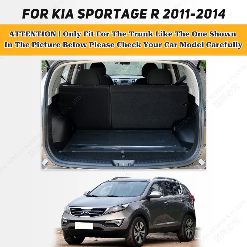 Car Trunk Mat For Kia Sportage R SUV 2011 2012 2013 2014 Custom Car Accessories Auto Interior Decoration
