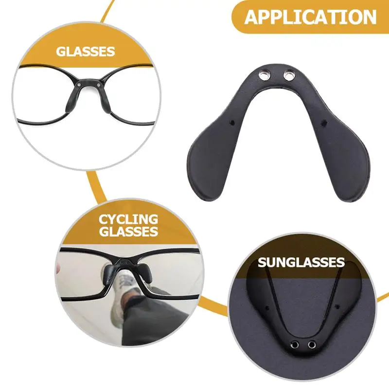 Nose Pads Glasses Pad Bridge Eyeglasses Eyeglass Anti Replacement Sunglasses Piece Saddle Strap Holder Parts Cycling Rubber