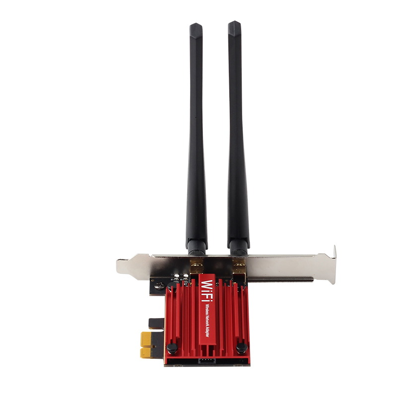 Wifi Adapter Converter M.2 NGFF To PCI-E WiFi Bluetooth Card With 6DB Antenna Intel AX210 M.2 Interface Network Card Universal