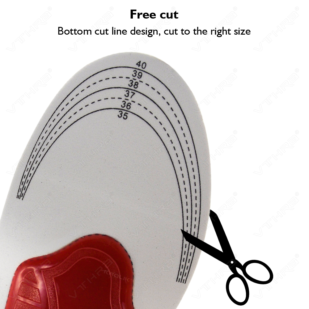 Gel Orthopedic Insoles Ease Orthotic Insoles EVA Flatfoot Arch Support The Pressure Damping Cushion Padding Insole for Man Women