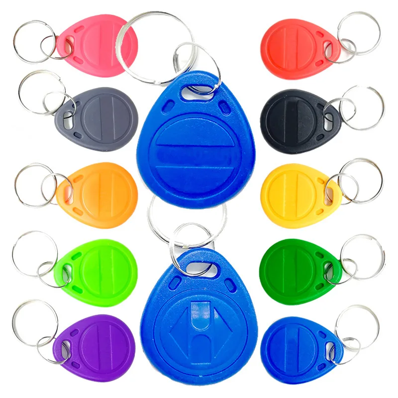 50pcs T5577 Rewritable 125KHz RFID Key Fob EM4305 Copy Writable Rewrite Duplicate RFID Tag Proximity Token Keyfobs Can Copy Card