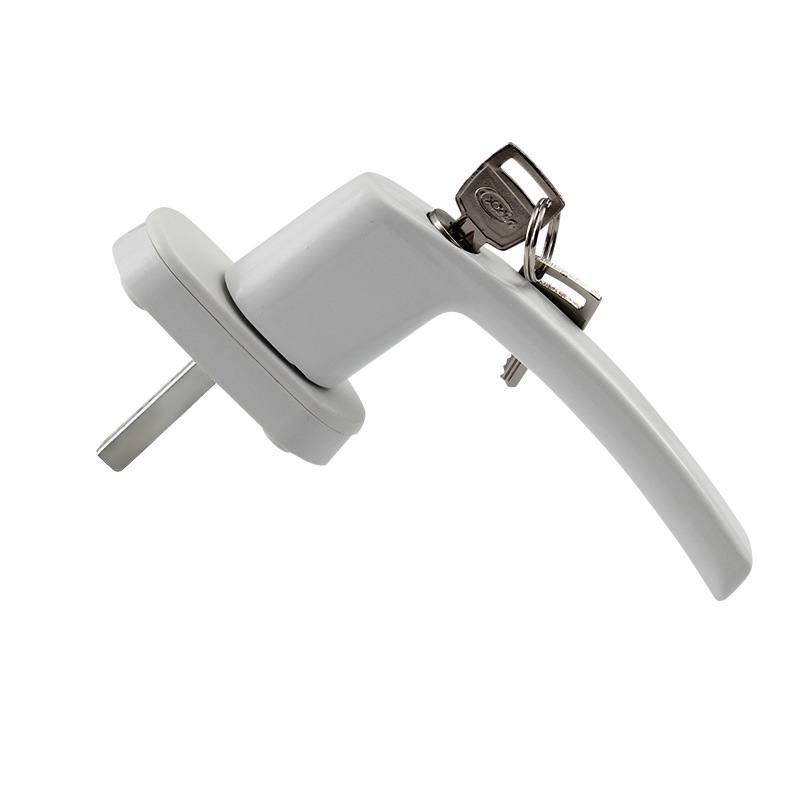 Vintage UPVC Window Replacement Round Handle Lock with Key Aluminum Alloy Casement Window Outwards Handle
