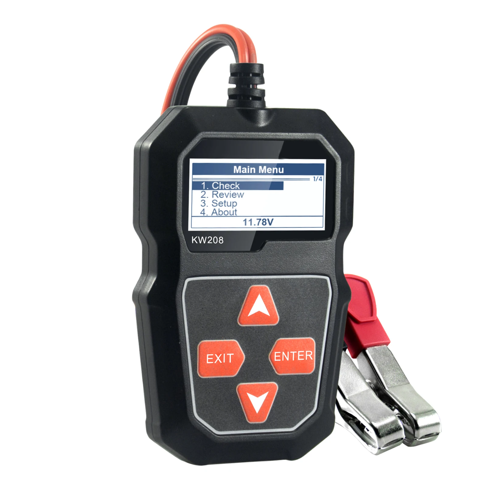 KONNWEI KW208 12V Car Battery Load Tester Professional Automotive Alternator Analyzer Waveform Voltage Test for Car/Motorcycle