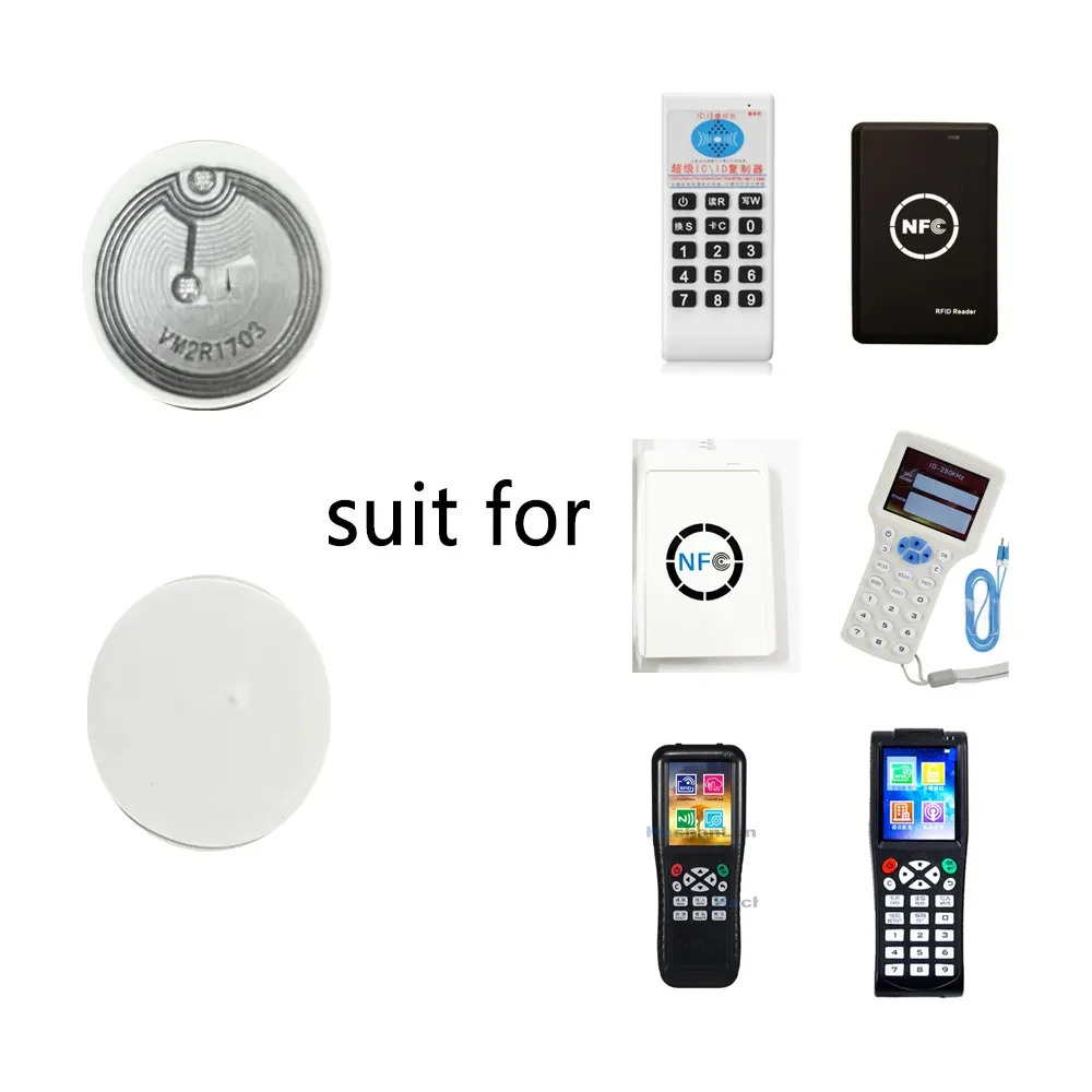 50/100pcs Rfid Smart Nfc Chip 13.56mhz Close Card Label Rewritable Copy Clone Uid Sticker Changeable Tag Block 0 Writable