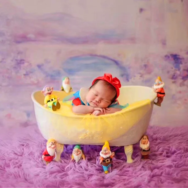 Baby Bathtub Newborn Photography Props Photo Shooting Container Sofa Chair Posing Shower Basket Furniture Studio Accessories