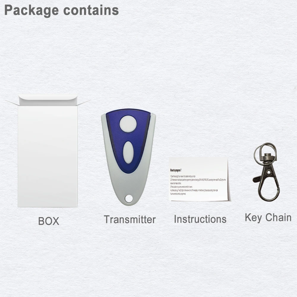For Replacement 2025 new NOVOFERM NOVOTRON 502 MAX43-2, 504 MAX43-4 433.92 MHZ Rolling Code Garage Door Remote Control Opener