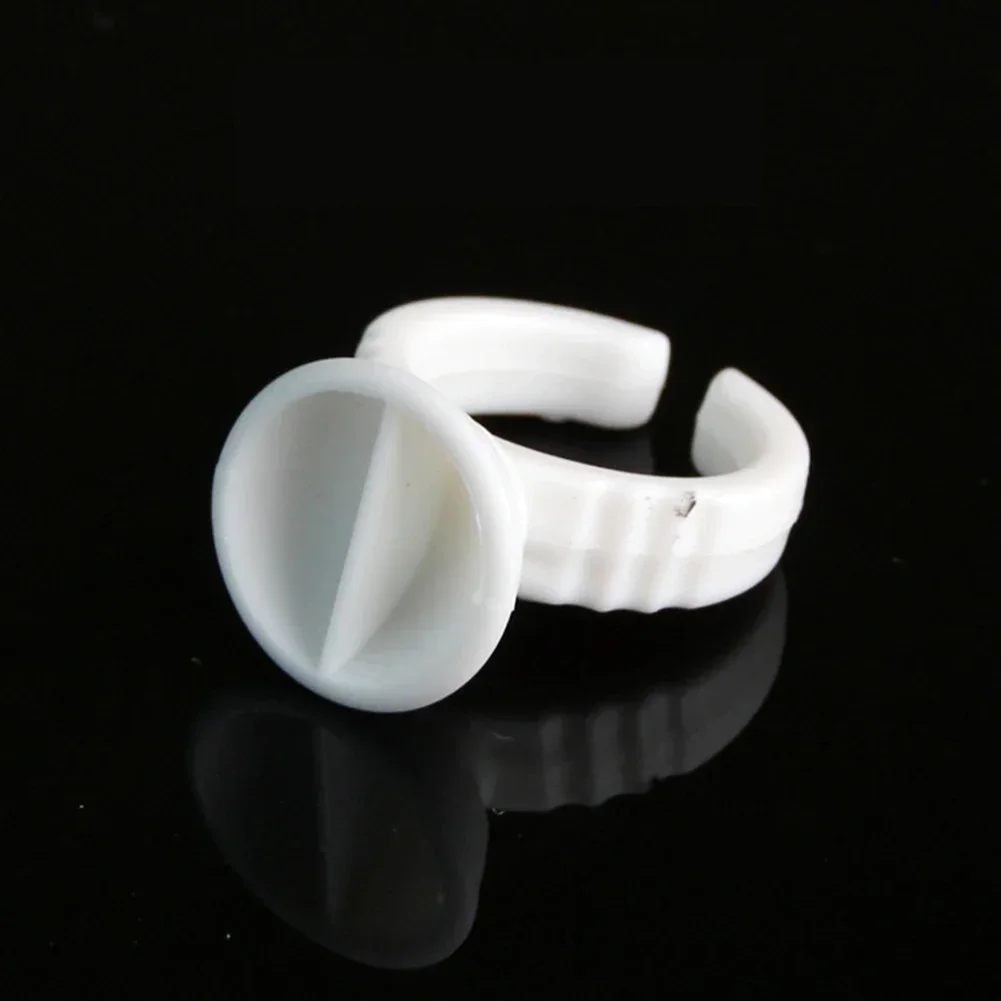 100pc S/M/L Plastic Tattoo Ink Rings Cup Microblading Pigment Holder Permanent Makeup Eyebrow Divider Container Pmu Accessories