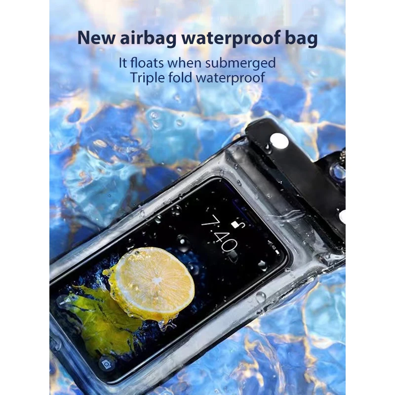 Three Layer Seal Waterproof Bag Phone Case For iPhone 15 12 13 14 Pro Max Samsung S23 Ultra Xiaomi Water Proof Pouch Accessories