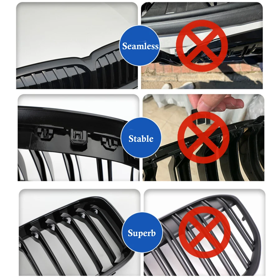 for BMW X3 G01 / X4 G02 2022 2023 sDrive20i xDrive20i M40i Sports M Style Front Kidney Grills SUV Car Tuning Grille