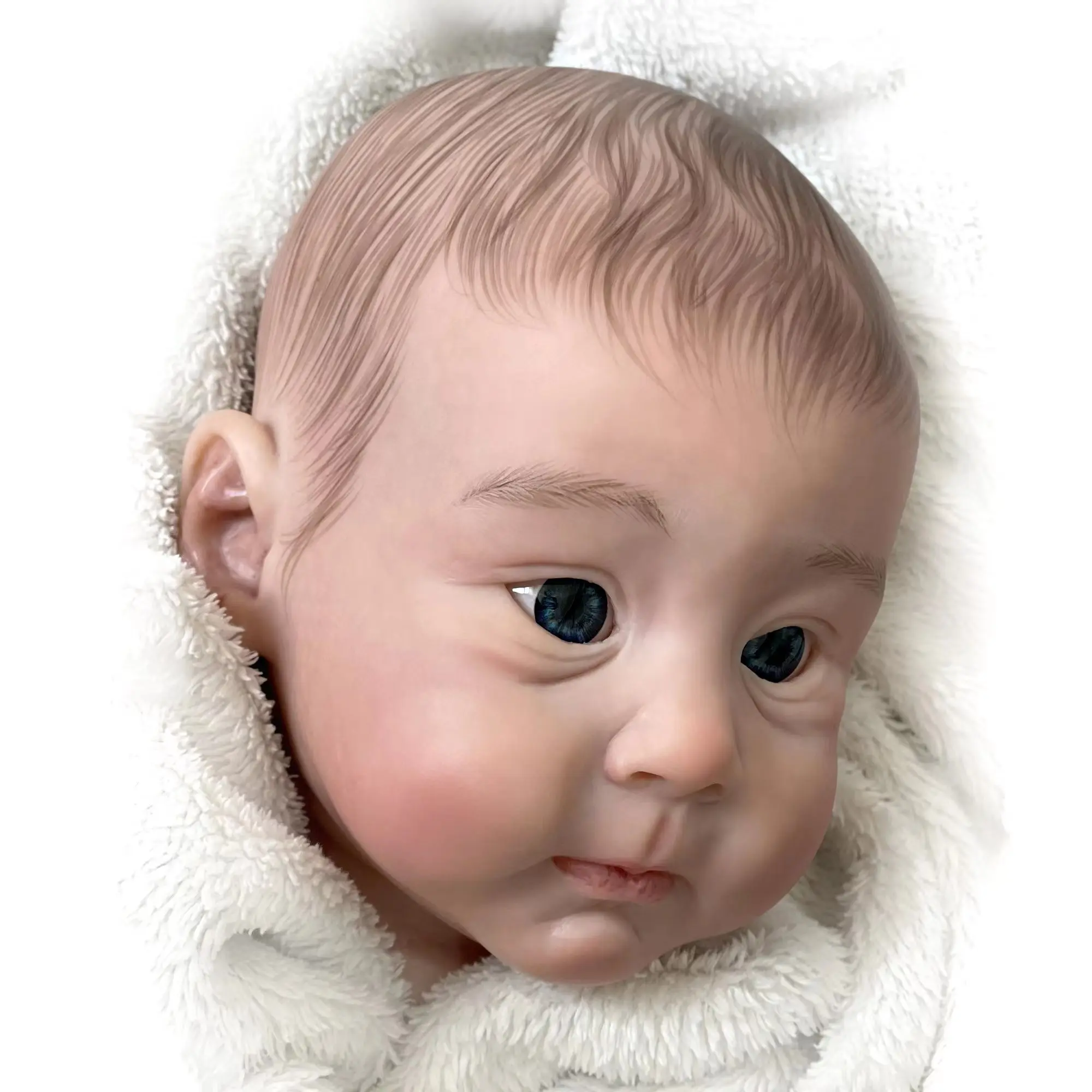 55cm Painted Vinyl Doll Kits Huxley Kit Reborn Handmade Lifelike Realistic Bebe Reborn DIY Blank Bebe Kits Sin Pintar