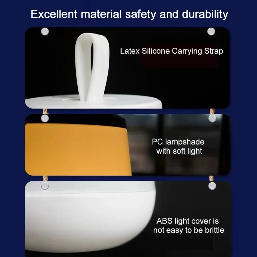 LED Night Light Touch Lamp RGB Table Lamp Bedside Lamp With Remote Control Touch Sensor Portable Desk Lamp For Reading Camping