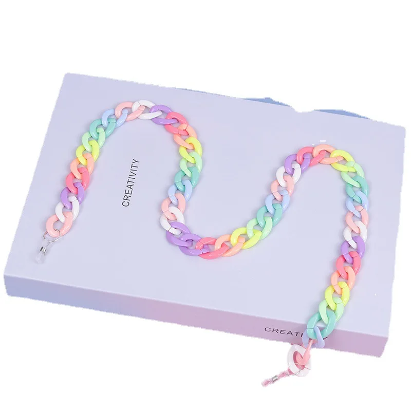 Acrylic Glasses Chain Women Designer Sunglasses Strap Hang Spectacle Cord Holder Anti-skid Reading Glasses Neck Strap Lanyards