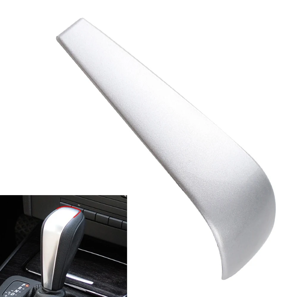 For E87 1 E90 E92 3 Series E84 X1 ABS Car Gear Head Shift Knob Cover Handball Trim Sticker