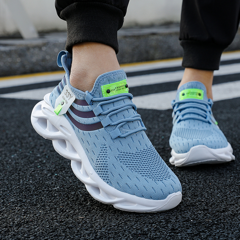 Men's Breathable Running Male Light Non-slip Classic Sports Casual White Shoes Women Couple Mesh Sneakers Tenis Masculino a845d