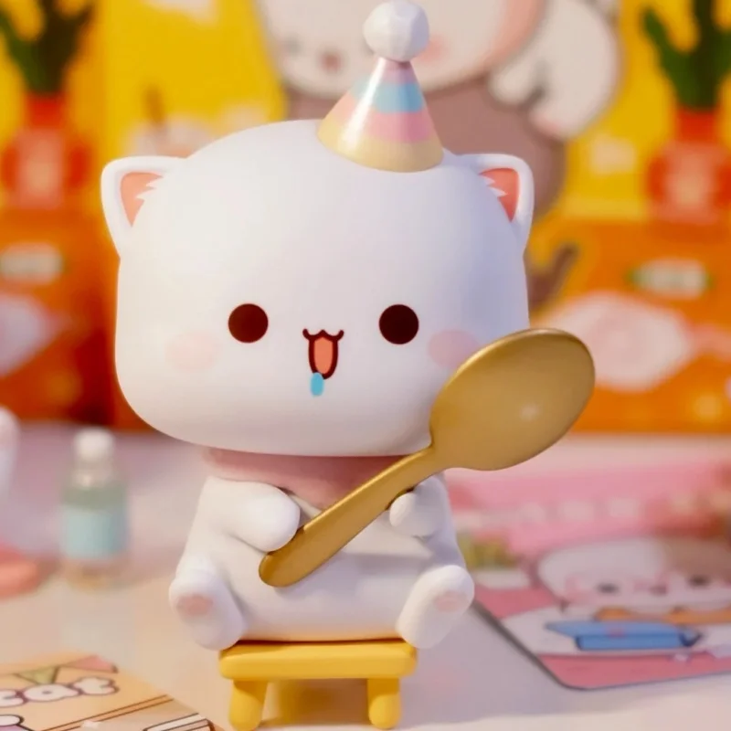 Genuine Bubu And Dudu Blind Box Love Like Peach Series Figure Peach Cat Panda Mysteries Surprise Guss Bag Decorat Gift Toy