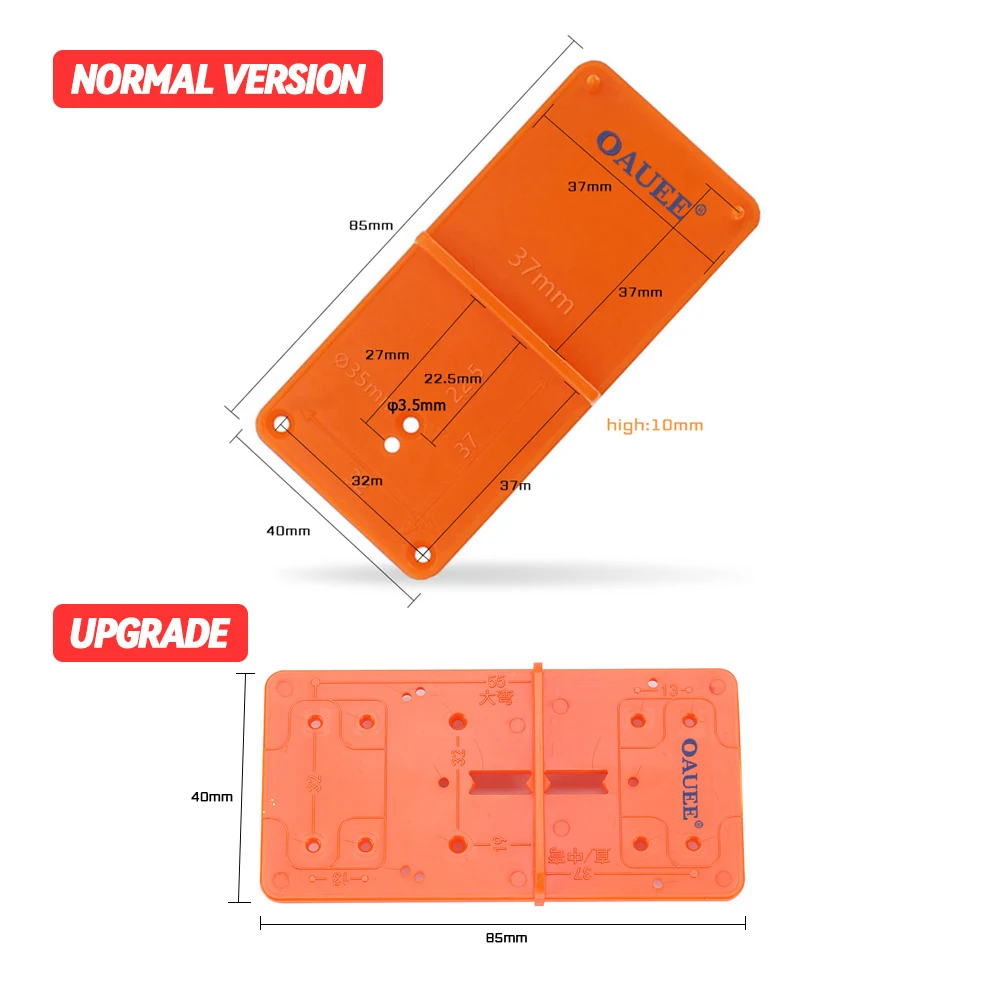 Hinge Hole Jig Template Hinge Hole Drill Guide Locator Template for Door Cabinet Assemble Tool for Carpentry In Wood Hardware