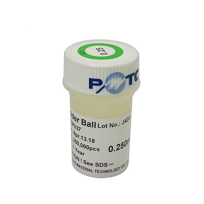 PMTC 250k 0.2 0.25 0.3 0.35 0.4 0.45 0.5 0.55 0.6 0.64mm Leaded Solder Balls for BGA Rework Reballing Solder Ball IC Chip Repair