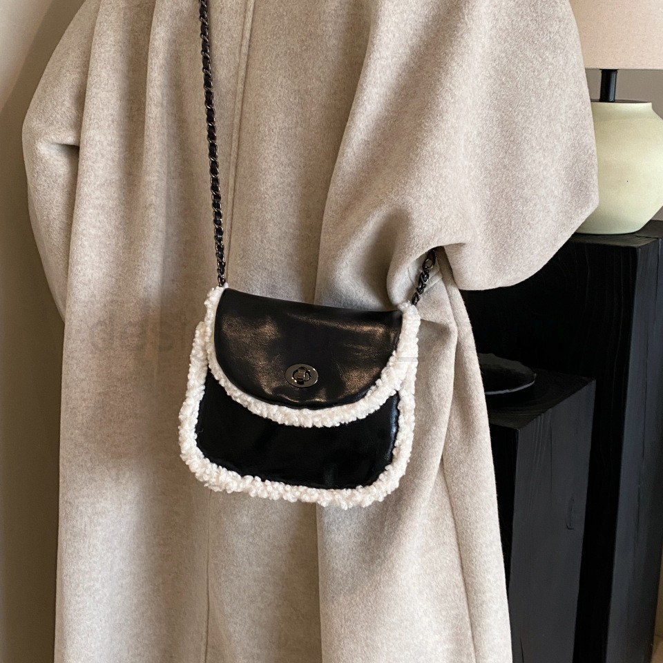 Fashion Classic Bag Designer 10a Top Woman Handbagevening Bags Korean Version New Fashionable Lamb Wool Womens Chain Small Highend and Stylish Versati