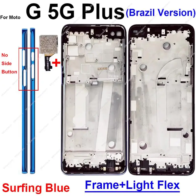 Front Cover For Motorola MOTO Plus ACE One G 5G UW Ace Middle Housing LCD Frame Bezel Plate Parts