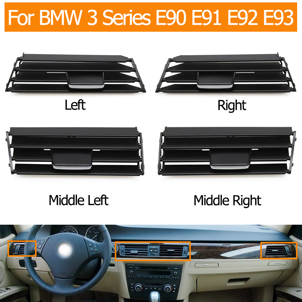 Dashboard Front Air Conditioning AC Vent Grill Outlet Repair Kit For BMW 3 Series E90 E91 E92 E93 2005 2006 2008 2009 2010 2012