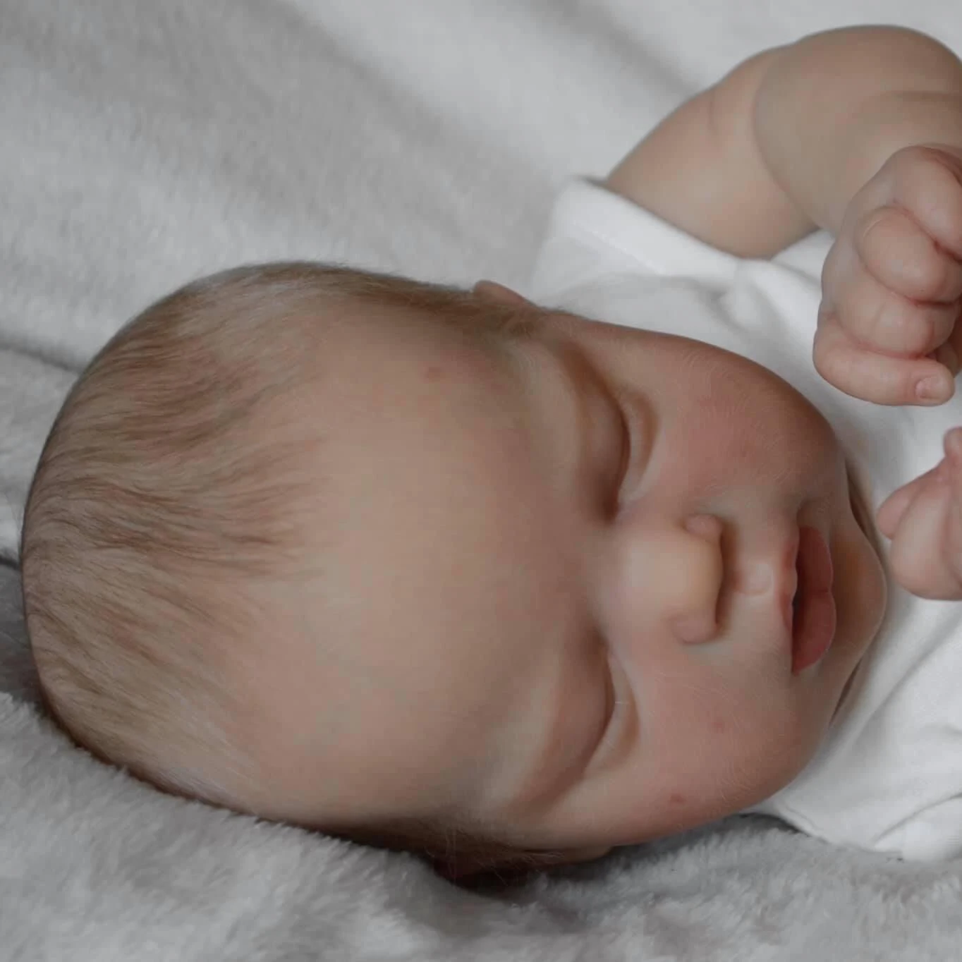 NPK 22inch NewBaby Size Reborn Alexis Lifelike Soft Touch Cuddly Baby 3D Skin Visibile Veins High Quality Art Doll Collectible