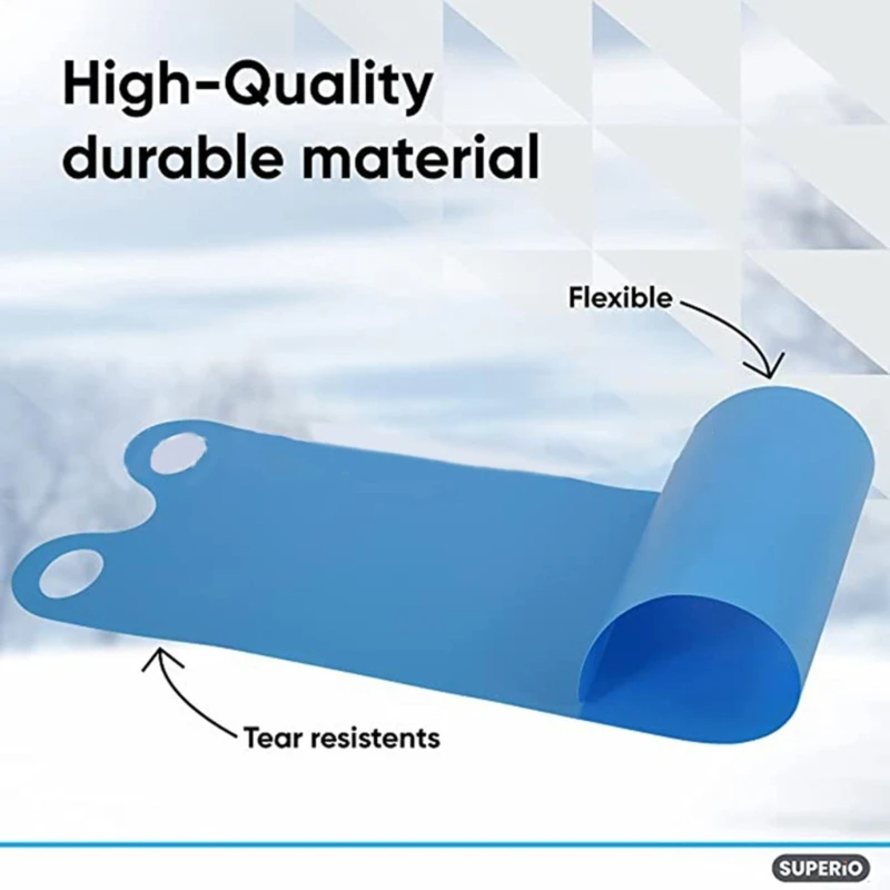 Snow Slider Mat, Flexible Snow Sled Flying Carpets Roll up Sleds for Kids Lightweight Speed Snow Sledding Snowboard Sled