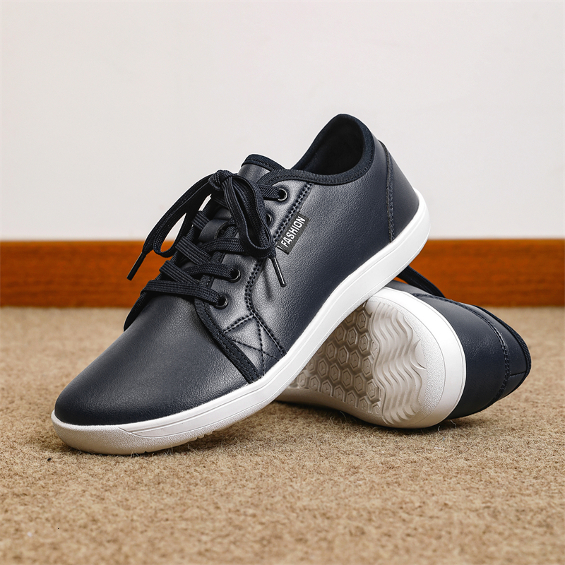 Wide Toe Box - Minimalist Barefoot Dress Sneakers Zero Drop on Walking Non Slip Shoes for Men ebdd7