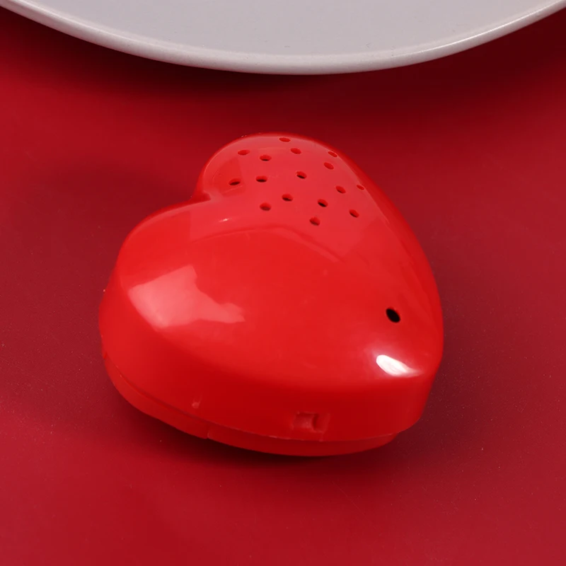 Mini Voice Recorder Heart Shaped Voice Box For Speaking Recordable Buttons For Kids 30 Seconds Sound Box For Stuffed Animal Doll