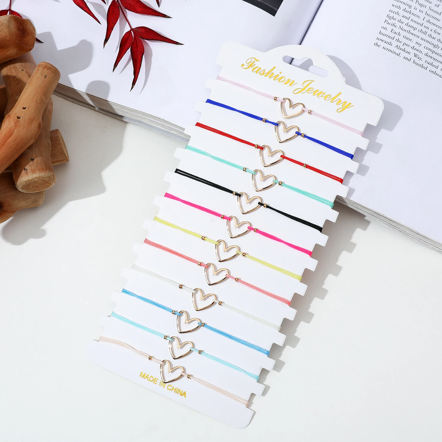 12pcs New In Lucky Turkey Blue Evil Eye Bracelet For Women Men Handmade Woven Rope Chain Bracelets Girl Birthday Party Jewelry