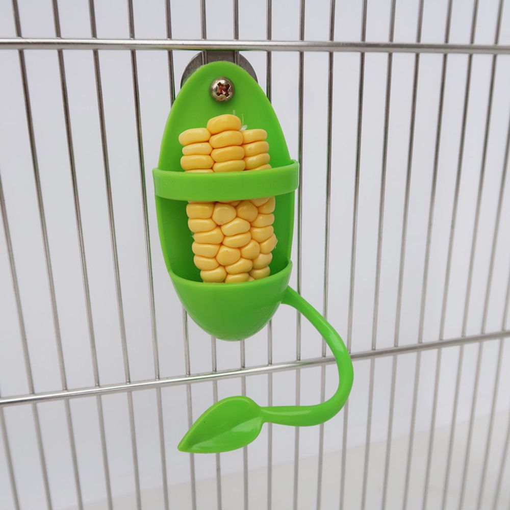 Green Parakeet Budgie Cockatiel Plastic Hanging Swings Bird Chew Toy Cage Hammock Parrot Feeder