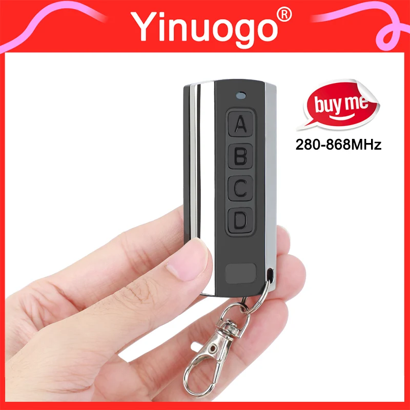 YNG600 MultiFrequency Garage Door Remote Control Duplicator 280MHz-868MHz Copy Gate Opener Garage Command Hand Transmitter