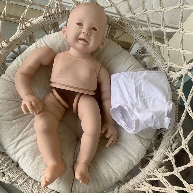 28inch Teegan Reborn Doll Kits Lifelike Reborn Girl In Fresh Color Diy Unfinished Doll Parts Vinyl Reborn Dolls Kit Toys