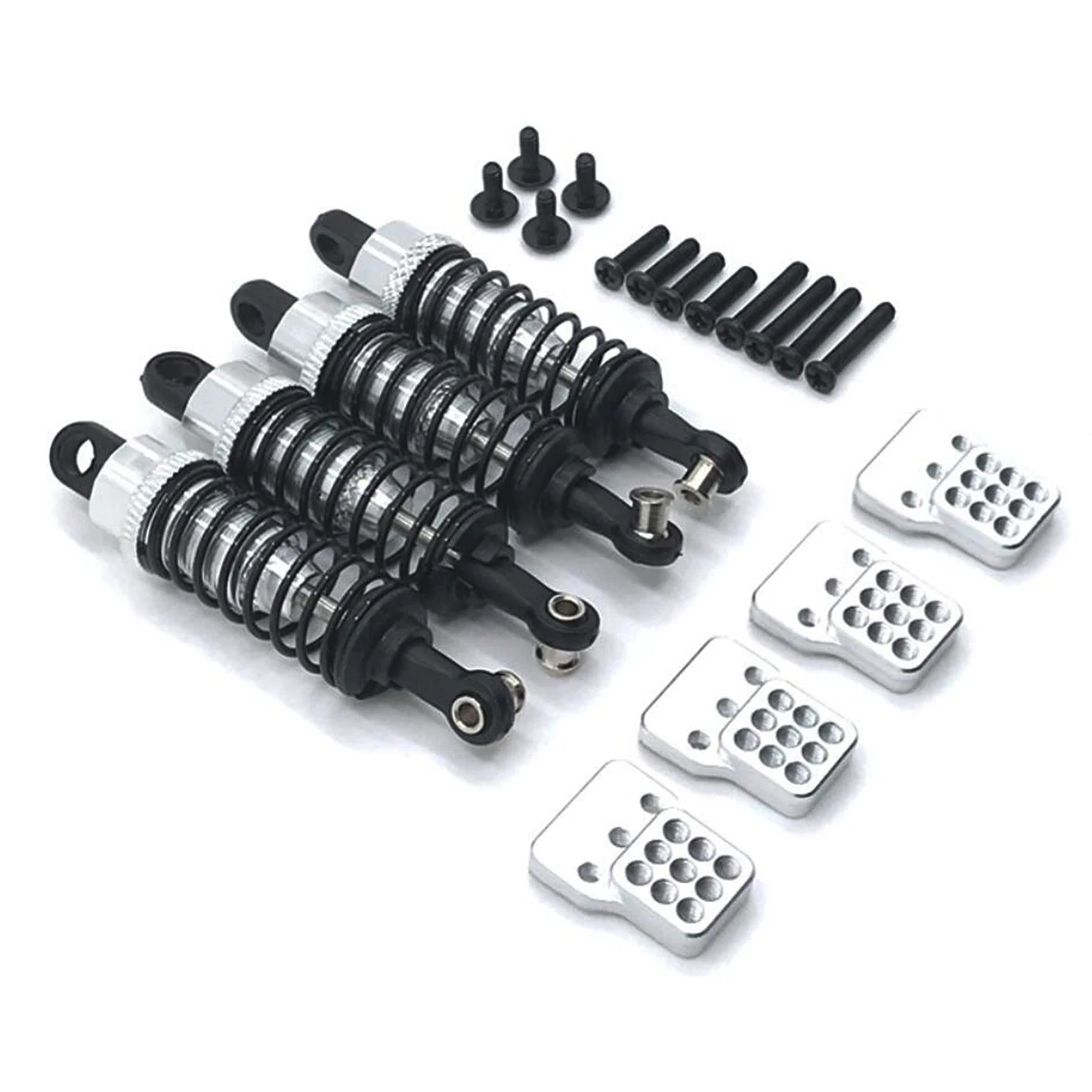 Upgrade Metal Front Axle Steering Pull Rod Kit Shock Mount For WPL C14 C24 CB05S C54 1/16 RC Buggy DIY Repair parts Accessories