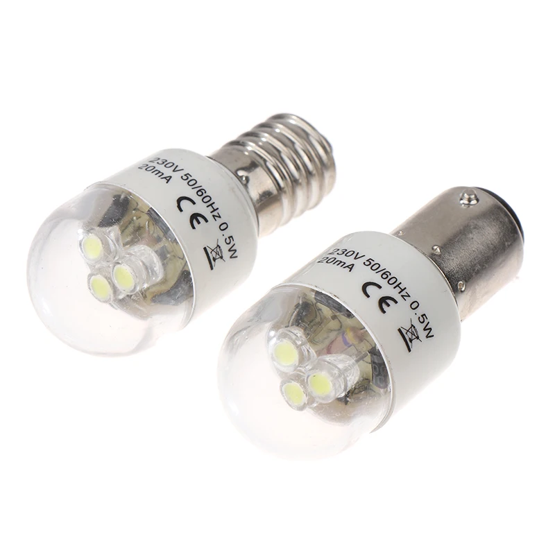 1pc Sewing LED Bulb BA15D/E14 Light Illuminate 0.5W AC 190-250W Lamp Home Sewing Machine