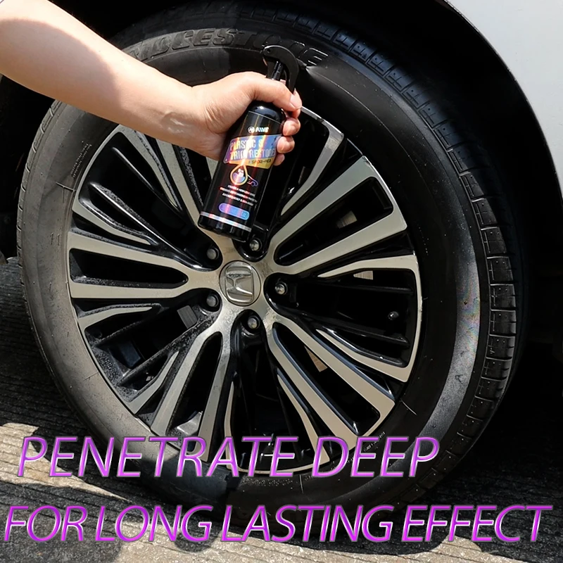 Car Plastic Rubber Trim Restorer Aivc Back To Black Gloss Coating Type Polish Spray Exterior Parts Renovator Clean Car Detailing