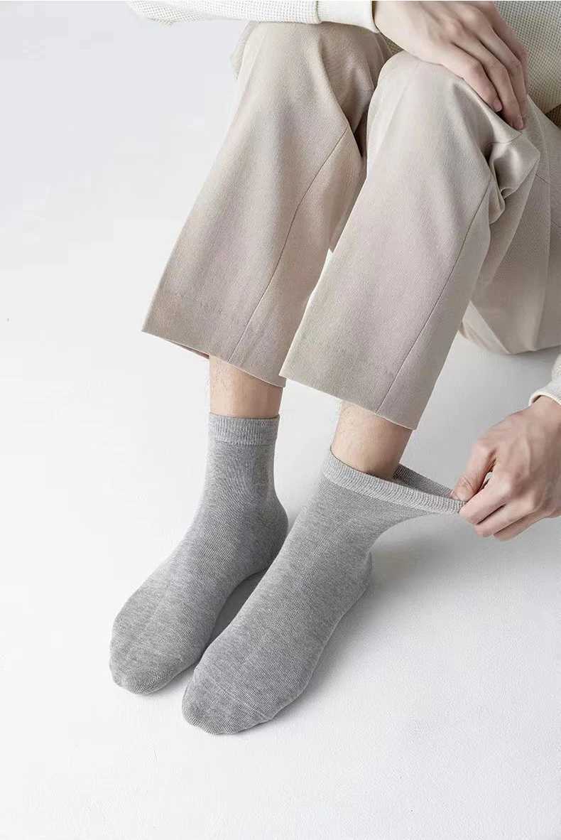 10 pairs of solid color mens breathable comfortable and high-quality low cut LX241102