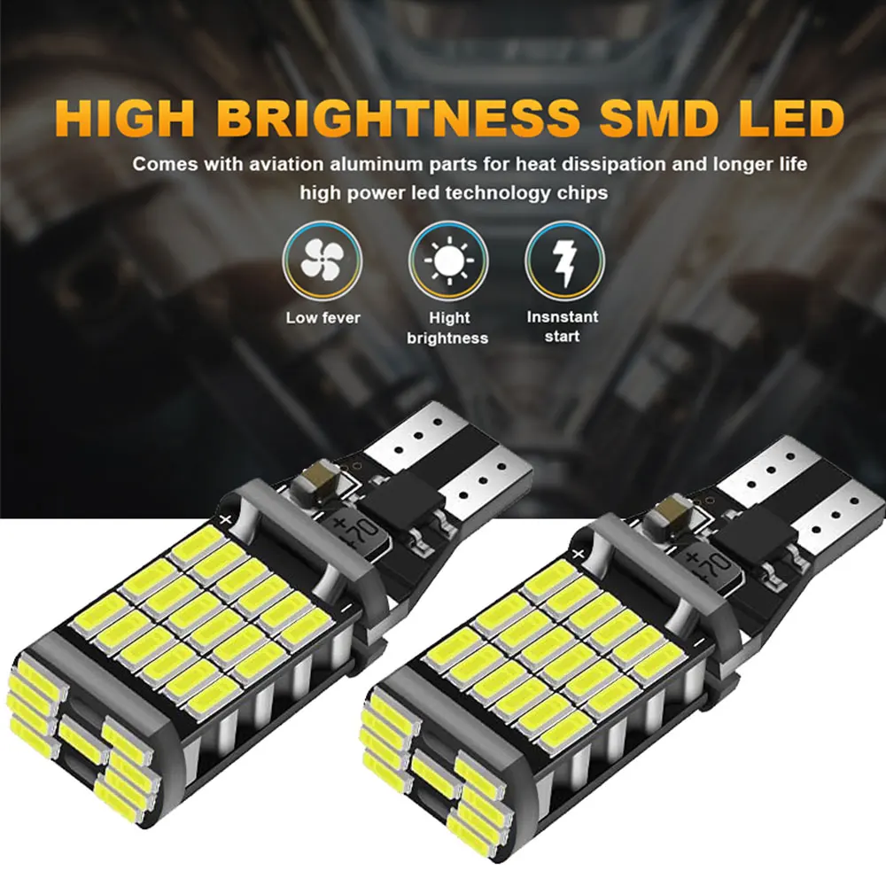 2Pcs For Infiniti QX60 2014 2015 2016 2017 2018 2019 2020 LED Backup Reversing Light Bulb Canbus No Error