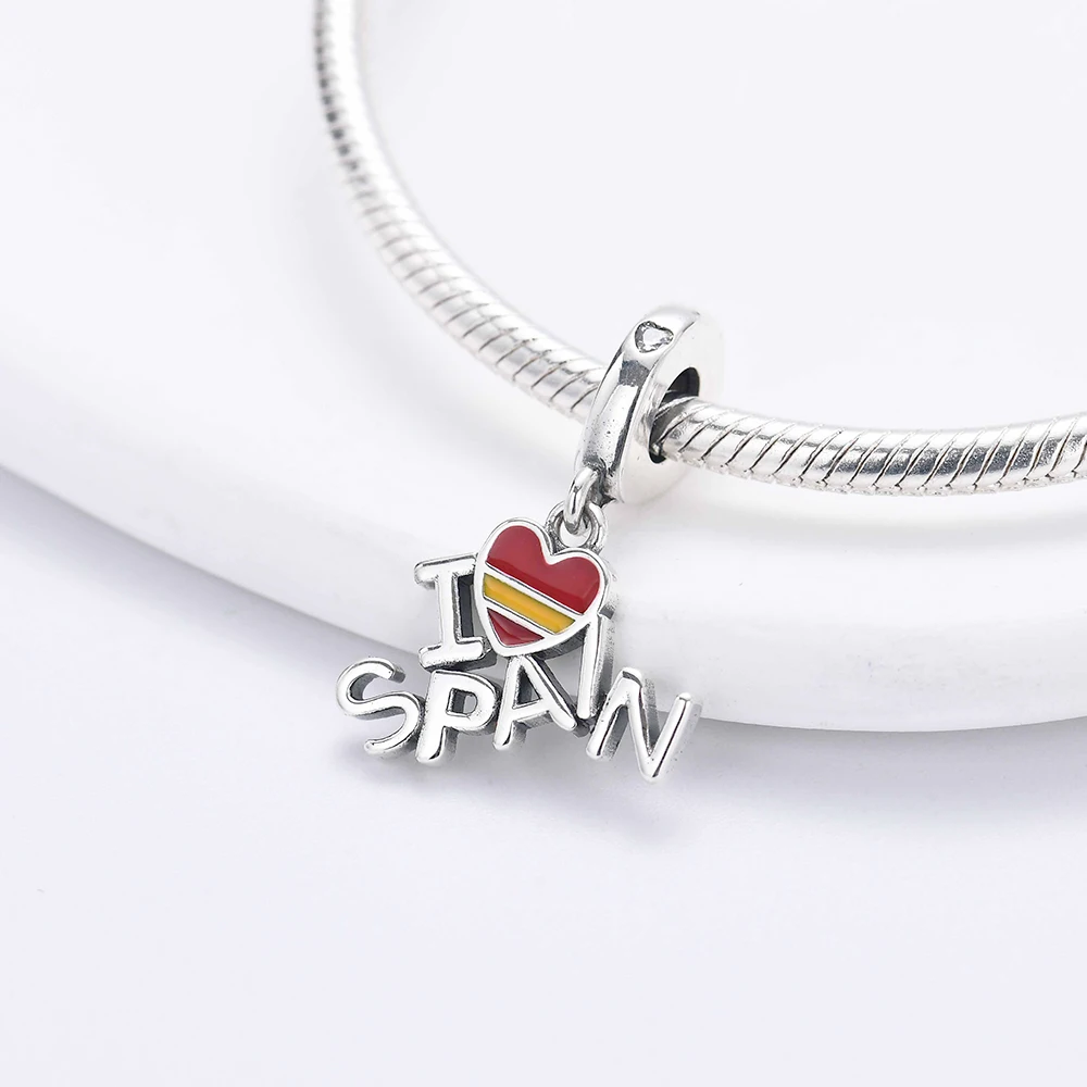 925 Sterling Silver The Paris Tower UK Spain Ukraine Pendans Bead Diy Fit Original Pandora Charm Bracelet Necklace Women Jewelry