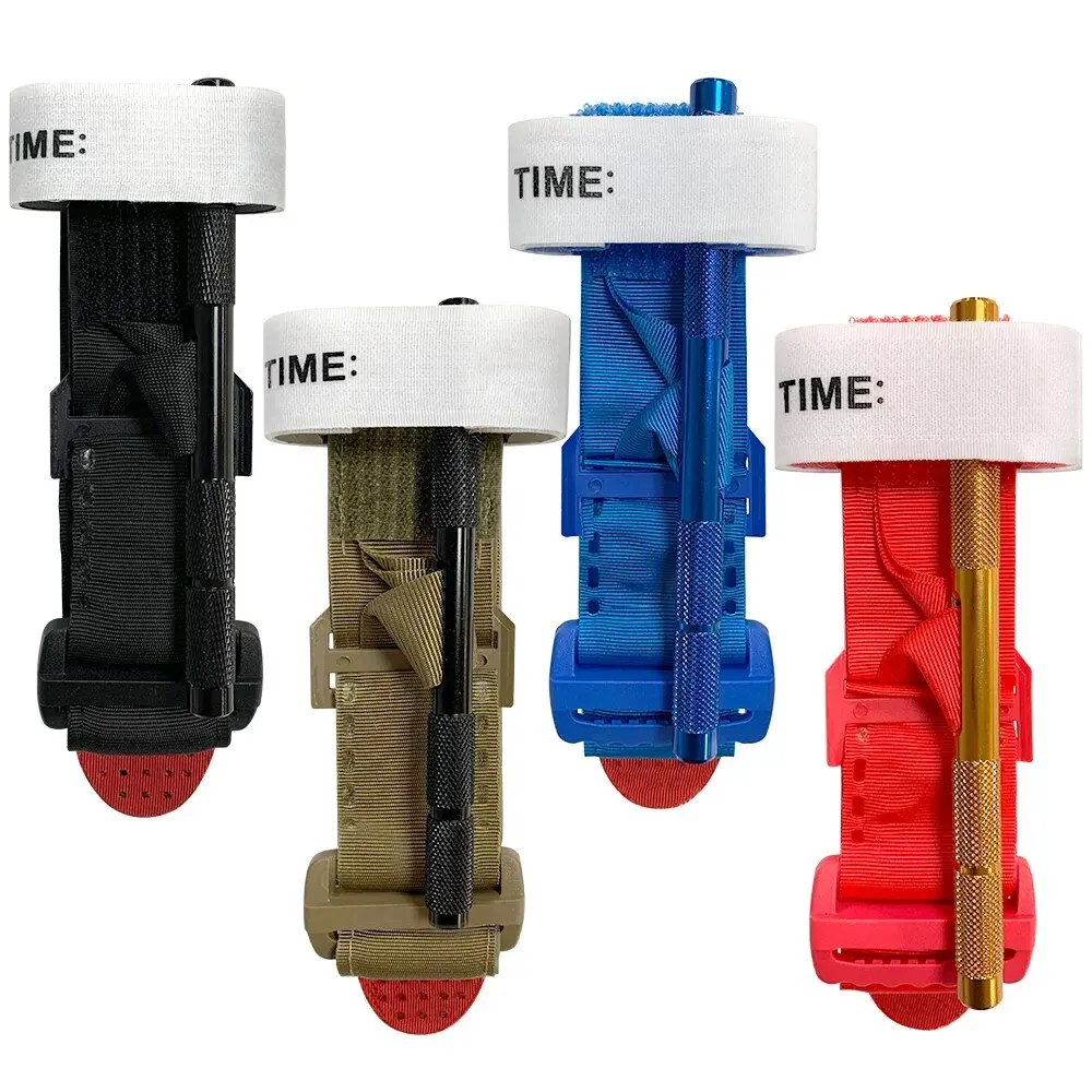 95cm Metal Blue Black Khaki Red Tourniquet for Outdoor First Aid Emergency Rescue Tactical Combat Hemostatic