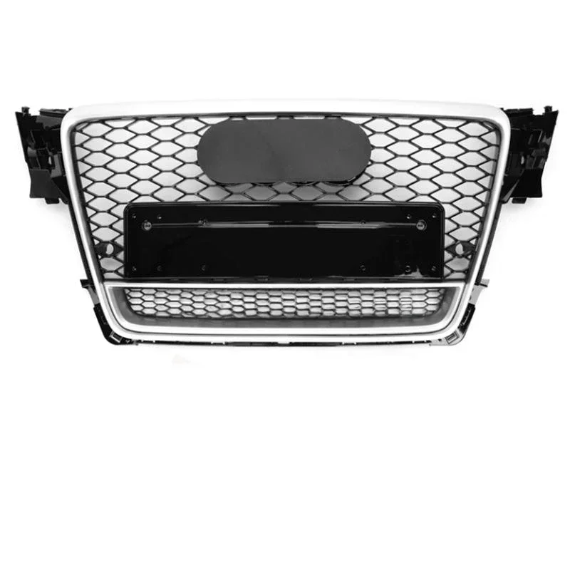 Front Sport Hex Mesh Honeycomb Hood Grill for Audi A4/S4 B8 2009 2010 2011 2012 for RS4 Style for Quattro Style