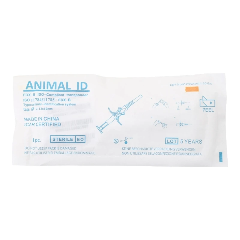 Pet ID Microchip Implant Set Chips Implanter for Dog for Cat Veterinary Manageme