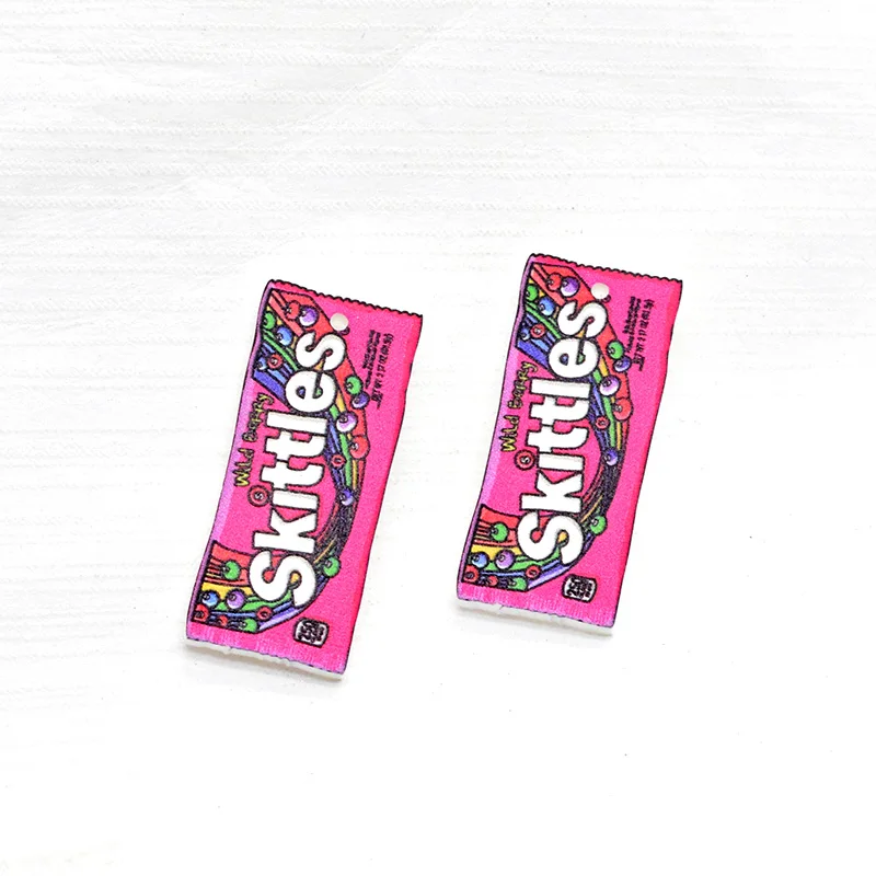 10pcs Acrylic Pink Sunglasses Pets Toys Game Charms Funny Bubble Gum Snack Pendant For Earring Keychain Diy Jewelry Make