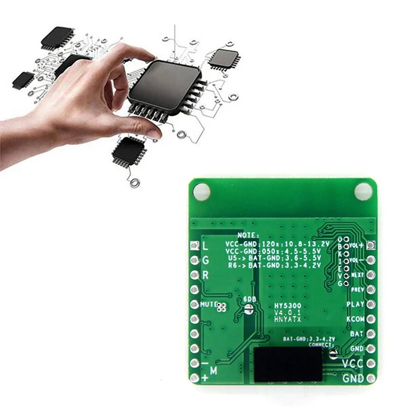 QCC3008 APTXLL Receiver Board Module Hifi Bluetooth 5.0 TWS Audio Car Bluetooth Receiver Board(With DC Isolation)
