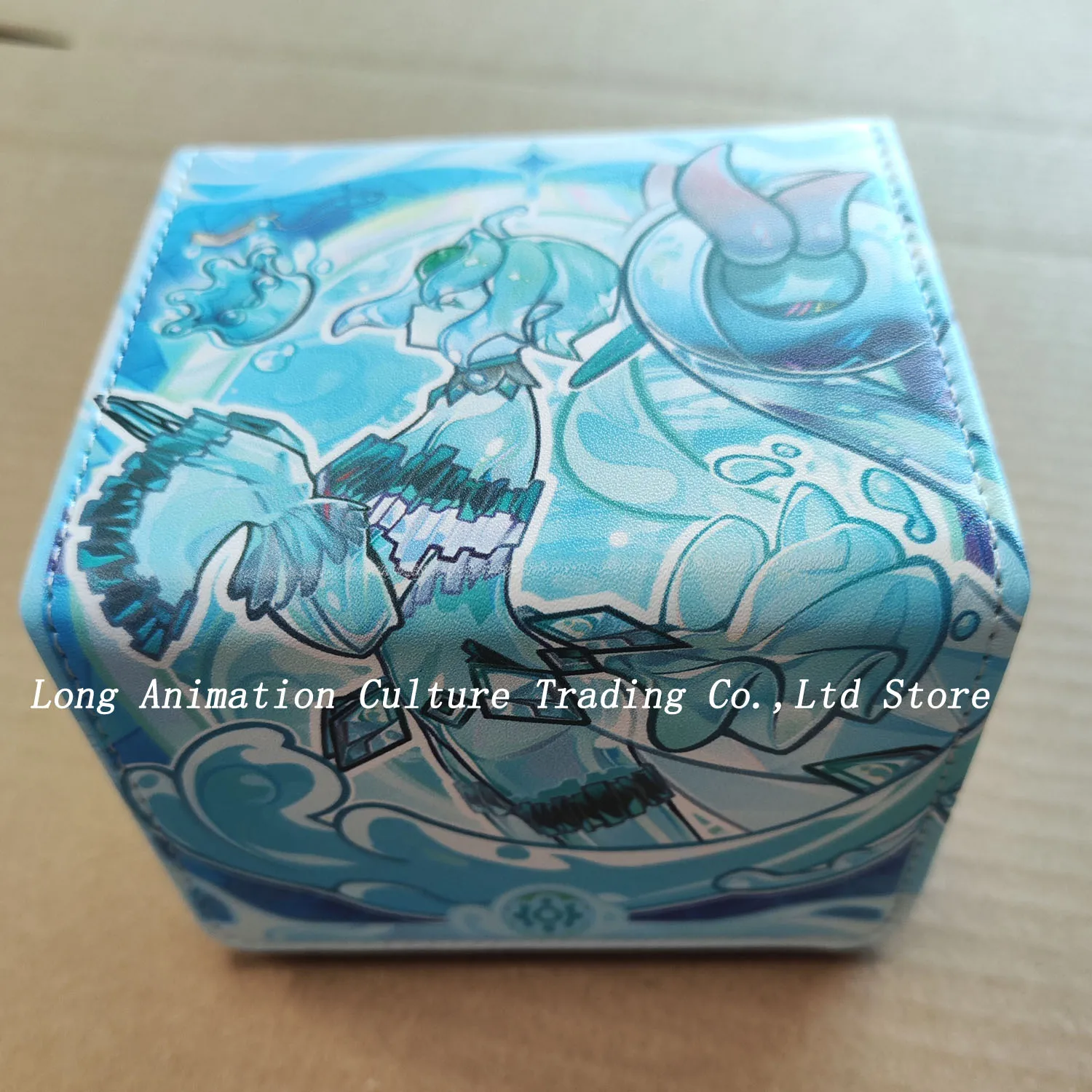 Yugioh Agel of the Icejade Deck Box Yu-Gi-Oh! TCG OCG PTCG Trading Cards Protector Case Pu Leather Storage Box 100+