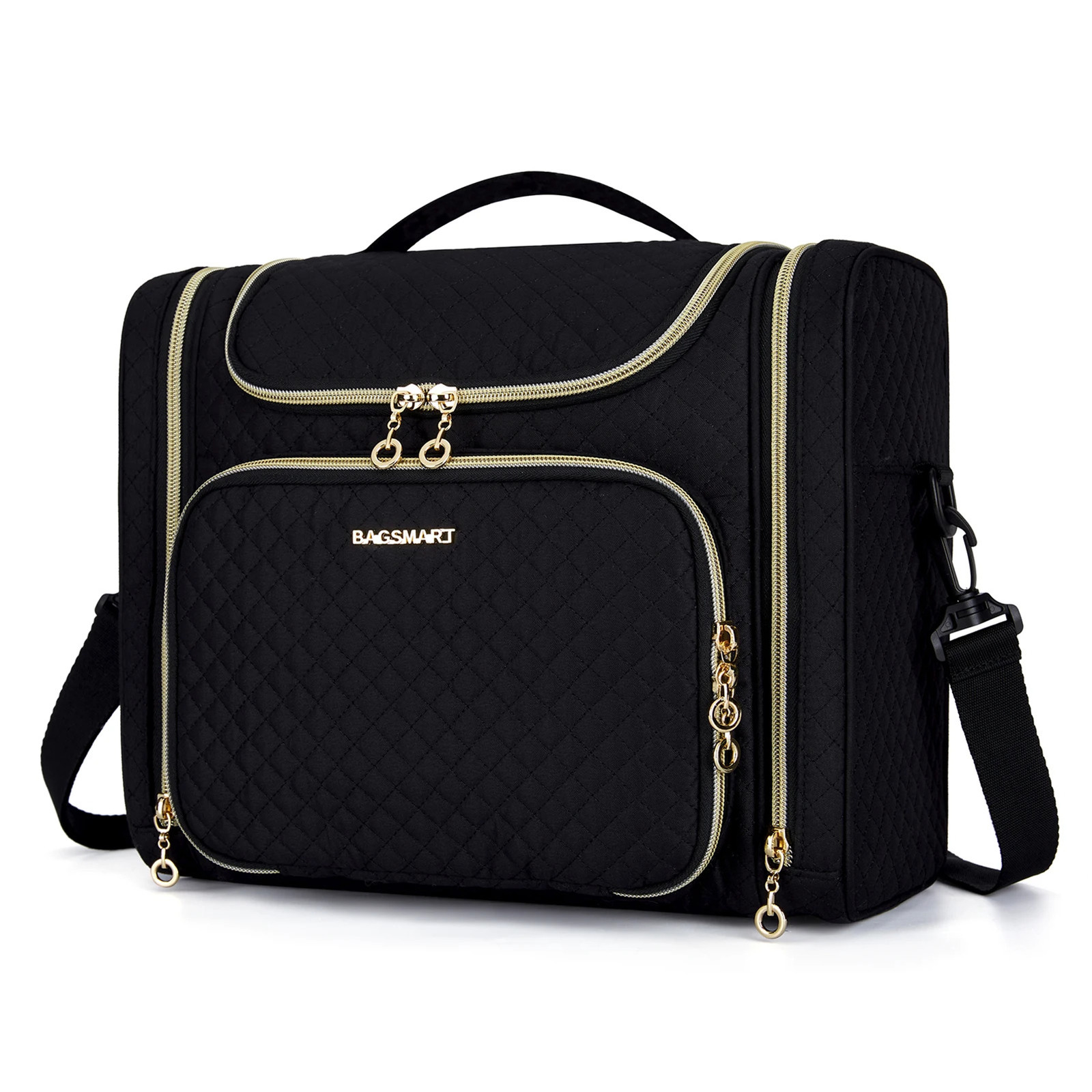Bagsmart Womens Makeup Bag Waterproof Large Capacity Makeup Bag Essential for Makeup Travel Organizers 241031