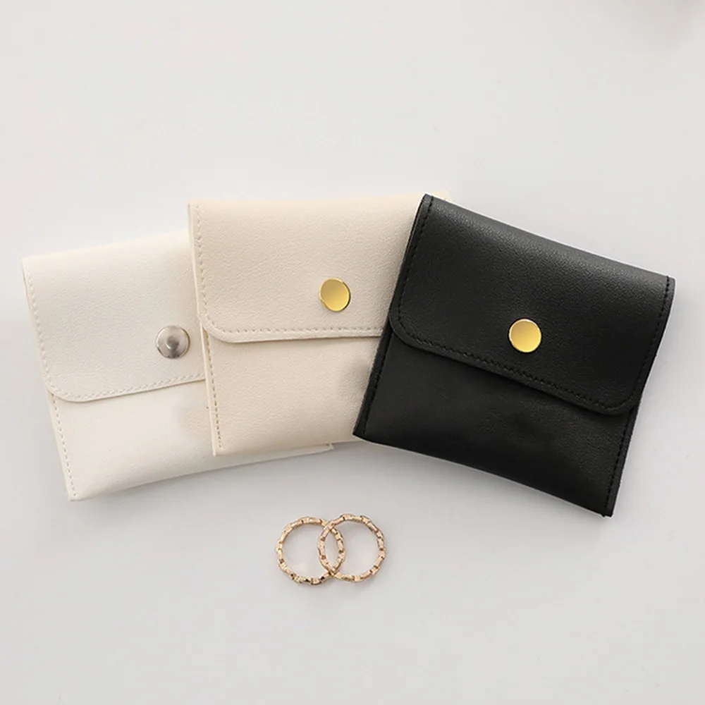PU Leather Jewelry Bag Jewelry Storage Bag Coin Purse Card Holder Earrings Bracelet Storage Ring Bag Jewelry Storage Bag